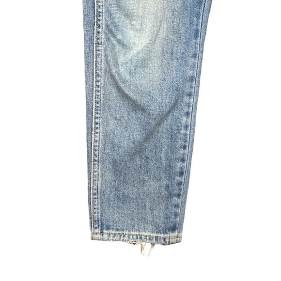 AMO Women Ace Starboard Destroy Ankle Jeans Size 27 Cotton Button Fly - Picture 11 of 13